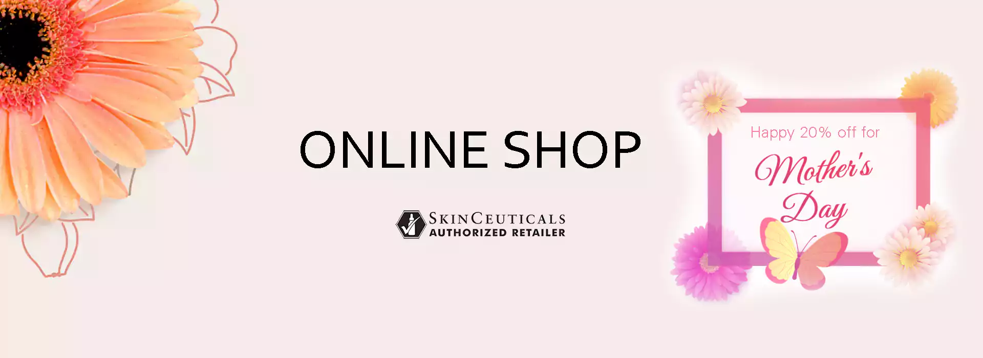 Susha Aesthetics Shop Page Banner - Desktops and Tablets